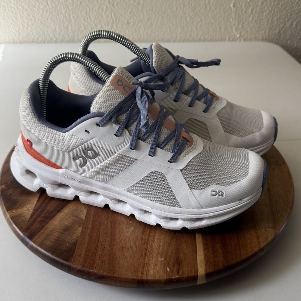 ON Cloud Shoes Cloudrunner Womens Size 8 Undyed-White Flame 46.98236